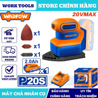 WADFOW Máy chà nhám cọ tam giác dùng pin 20V WRAP5020