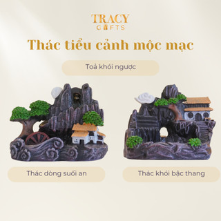 Thác khói trầm hương tiểu cảnh TRACY GIFTS chảy khói ngược thư giãn thiền định