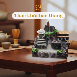 Thác khói trầm hương tiểu cảnh TRACY GIFTS chảy khói ngược thư giãn thiền định