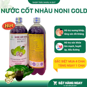Nước cốt nhàu nguyên chất Noni Gold I Combo 2 lít
