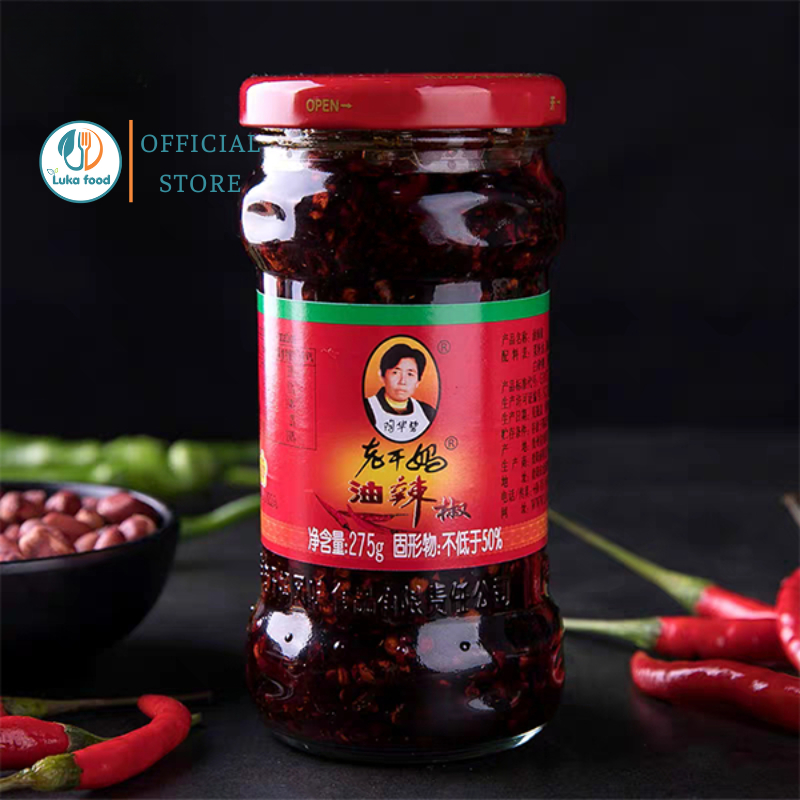 Ớt Chưng Dầu Laoganma Vị Truyền Thống 275g - Sa Tế Lão Can Ma Thơm Béo Ăn Mì, Trộn Cơm, Chuẩn Vị Trung Luka Food
