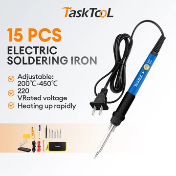 Mỏ hàn thiếc điều chỉnh nhiệt độ,máy hàn chì mini, mỏ hàn 60w 220v và phụ kiện, thiếc hàn TasKTooL