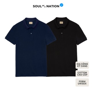 [GIÁ TRẢI NGHIỆM] Áo Polo Unisex Nam/Nữ BASIC TRƠN vải cá sấu Pique Cotton chỉn chu, sang trọng - SOUL OF A NATION