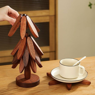 Miếng Lót Nồi Cách Nhiệt Bằng Gỗ Tre, Chống Trơn Trượt, Chịu Nhiệt Tốt -TotoMoo.homedecor