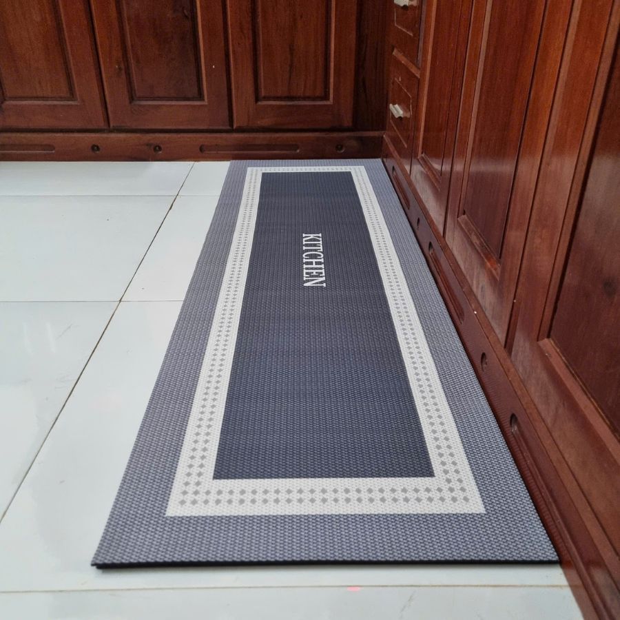 Thảm Lau Chân Trải Sàn Nhà Bếp Nhà Tắm Phòng Khách Silicon  Kích Thước Lớn 45*150cm