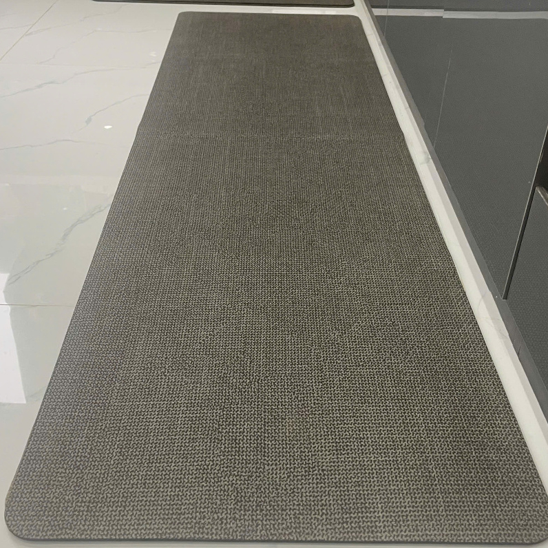 Thảm Lau Chân Trải Sàn Nhà Bếp Nhà Tắm Phòng Khách Silicon  Kích Thước Lớn 45*150cm