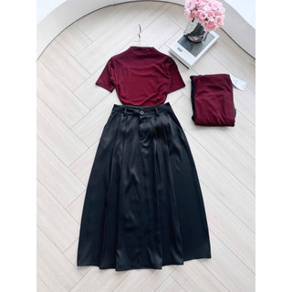 SET ÁO ĐỎ MIX CHÂN VÁY