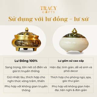 Nụ trầm hương nguyên chất TRACY GIFTS thơm nhẹ tự nhiên thiền định thanh lọc không khí hộp 25