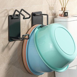 TC2-Móc Treo Thau Chậu Không Cần Khoan Tường - Giá Treo Bằng Thép Không Gỉ Treo Thau Chậu Rổ Cùng Lúc Có Thể Điều Chỉnh