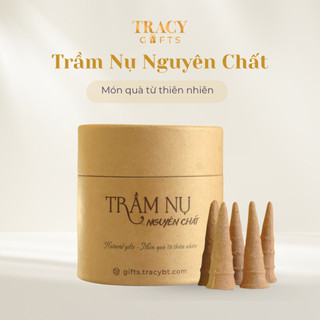 Nụ trầm hương nguyên chất TRACY GIFTS thơm nhẹ tự nhiên thiền định thanh lọc không khí hộp 25