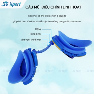 Kính Bơi Trẻ Em Hình Thú Silicon Chất Lượng Cao Chống Nước Chống Mờ Bảo Vệ Mắt An Toàn KB6233