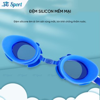 Kính Bơi Trẻ Em Hình Thú Silicon Chất Lượng Cao Chống Nước Chống Mờ Bảo Vệ Mắt An Toàn KB6233