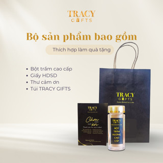Bột trầm hương tự nhiên cao cấp TRACY GIFTS nguyên chất xông nhà tẩy uế hương dịu nhẹ thư giãn