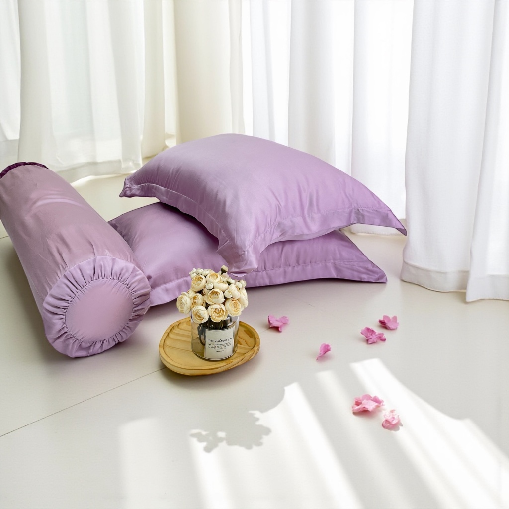 [Ngọc Hạnh Bedding] - Áo gối/Vỏ gối LỤA TENCEL 80s CAO CẤP mềm mịn, mát lạnh màu trơn