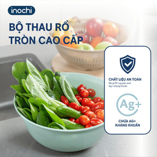 Bộ thau rổ nhựa cao cấp Yoko Inochi loại lớn – nhựa dày bền chắc, thiết kế sang trọng chuẩn Nhật Bản