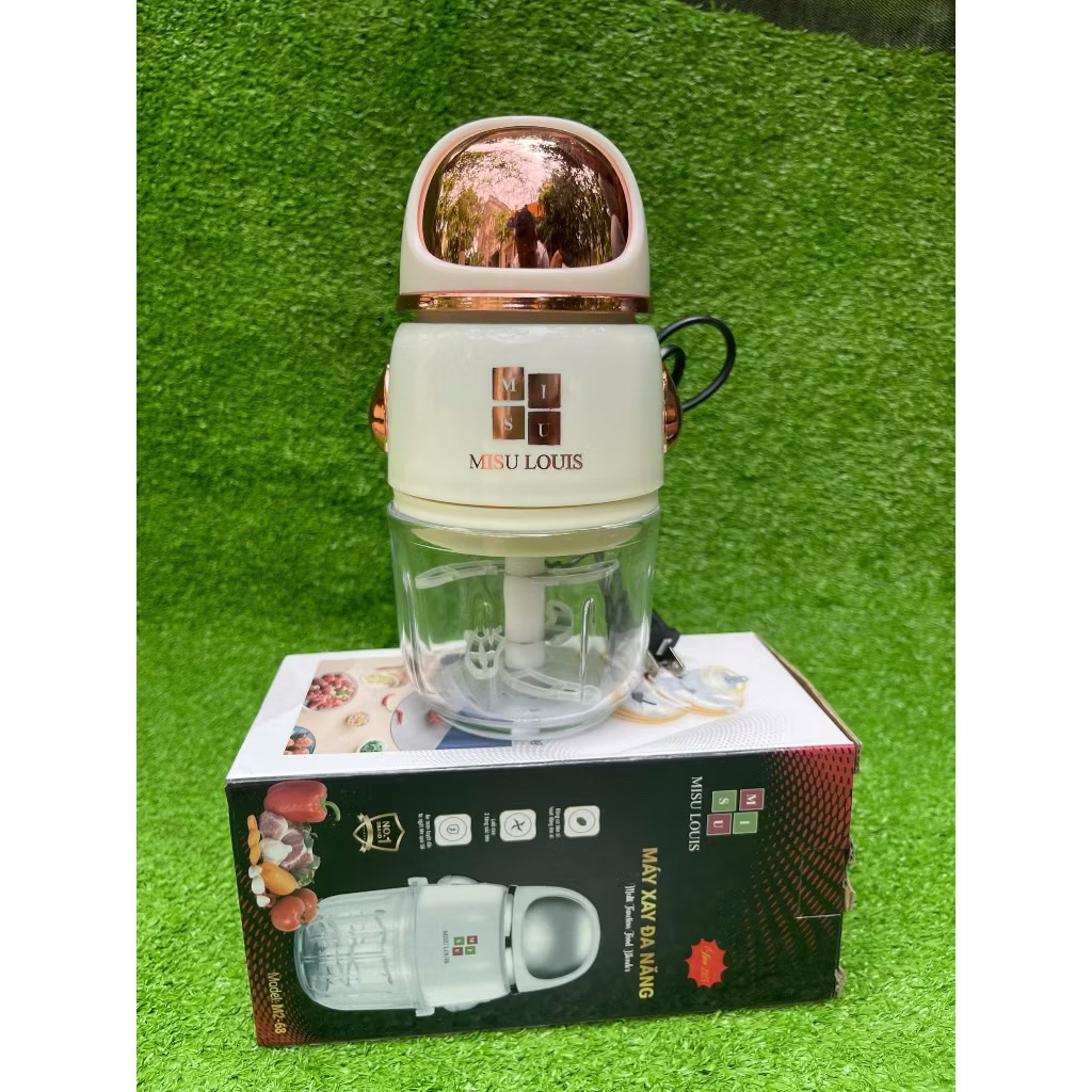 xả kho giảm 70% Máy xay thịt Louis Nhật Bản dung tích 300ml công suất 350w công nghệ mới lưỡi xay mới