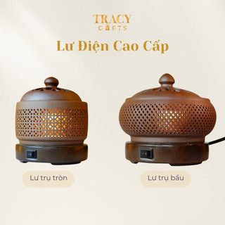 Lư Điện Xông Trầm TRACY GIFTS - Giúp Việc Thưởng Trầm Dễ Dàng Hơn