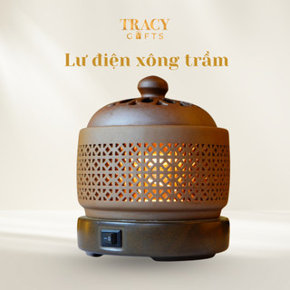Lư Điện Xông Trầm TRACY GIFTS - Giúp Việc Thưởng Trầm Dễ Dàng Hơn