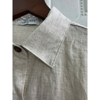 (Hàng sẵn) Áo sơ mi nữ linen tưng washed FORM DÀI - JUNE LINEN #A32