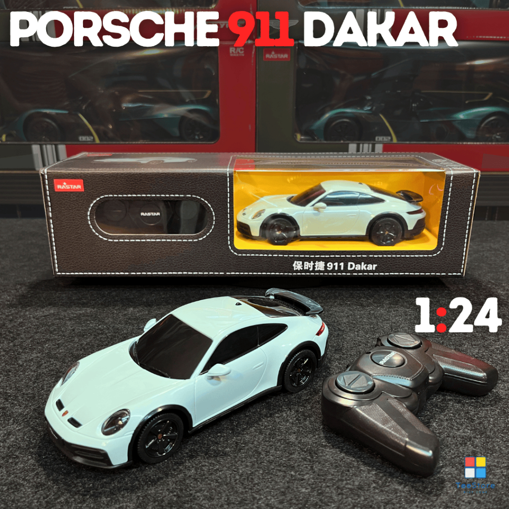 [Chính hãng] Xe điều khiển từ xa Porsche 911 Dakar 1:14/1:24 Rastar – Mô hình RC có bản quyền