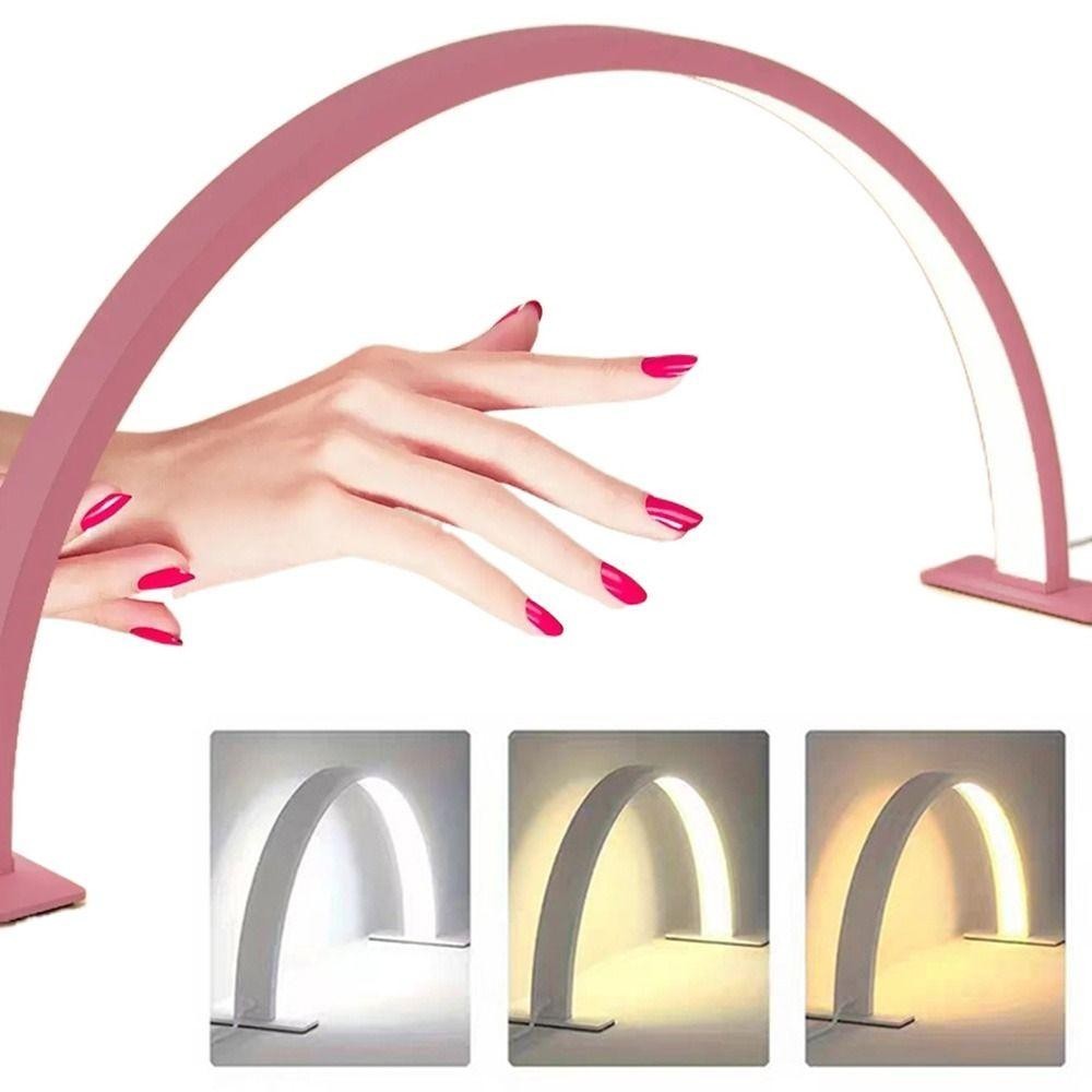 Đèn Led Bán Nguyệt Làm Nail Móng Chân, Móng Tay, Nối Mi, Với Thiết Kế 3 Màu Ánh Sáng Cao Cấp