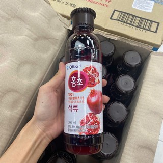 Nước Giấm Uống Lựu Đỏ Hongcho Daesang Hàn Quốc - Chai 500ml và 900ml
