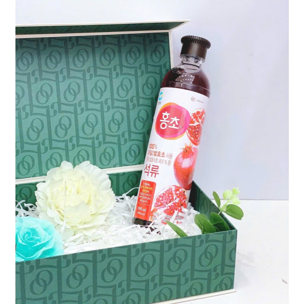 Nước Giấm Lựu Đỏ Hongcho Chai 500ml/900ml - Giải Khát Mỗi Ngày