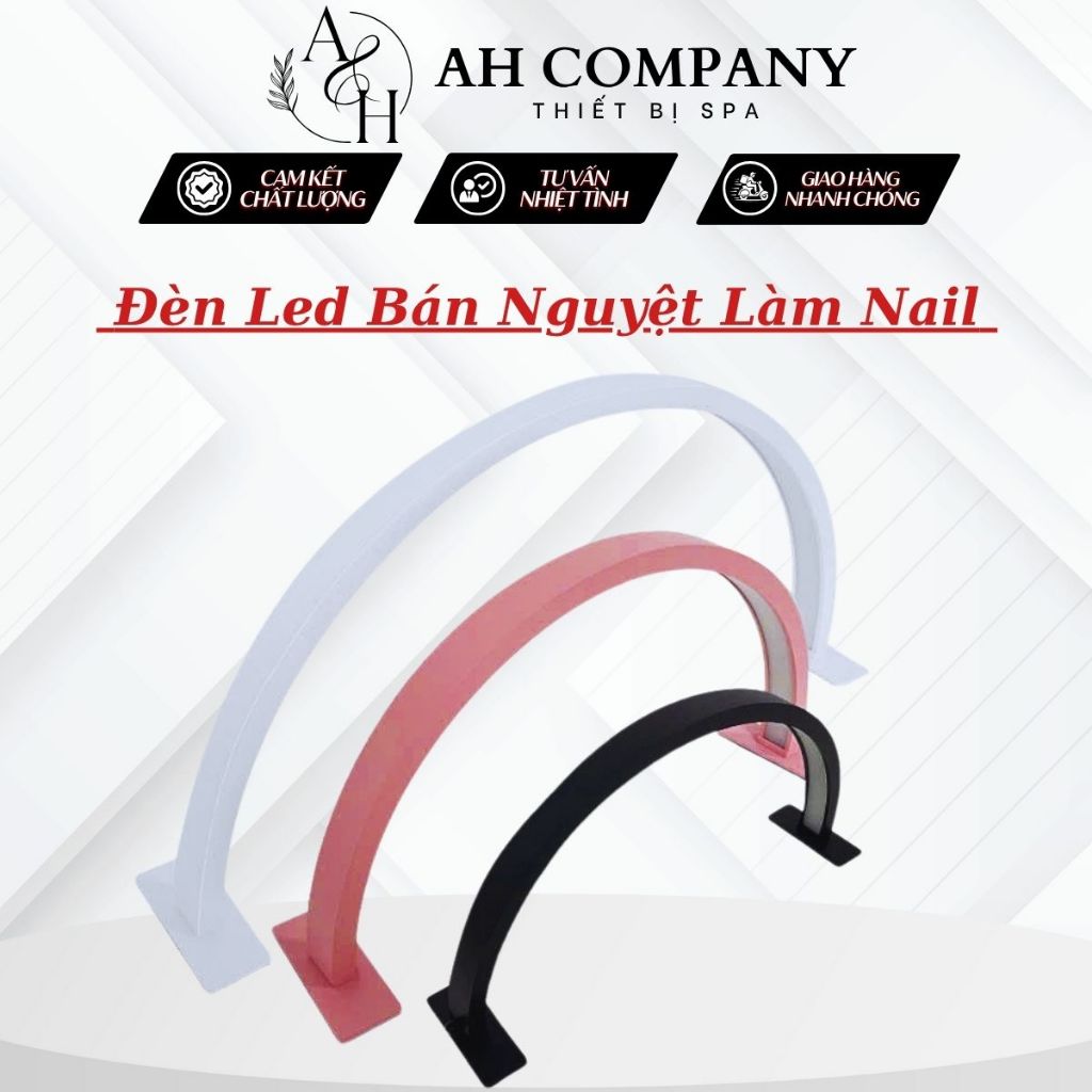 Đèn Led Bán Nguyệt Làm Nail Móng Chân, Móng Tay, Nối Mi, Với Thiết Kế 3 Màu Ánh Sáng Cao Cấp