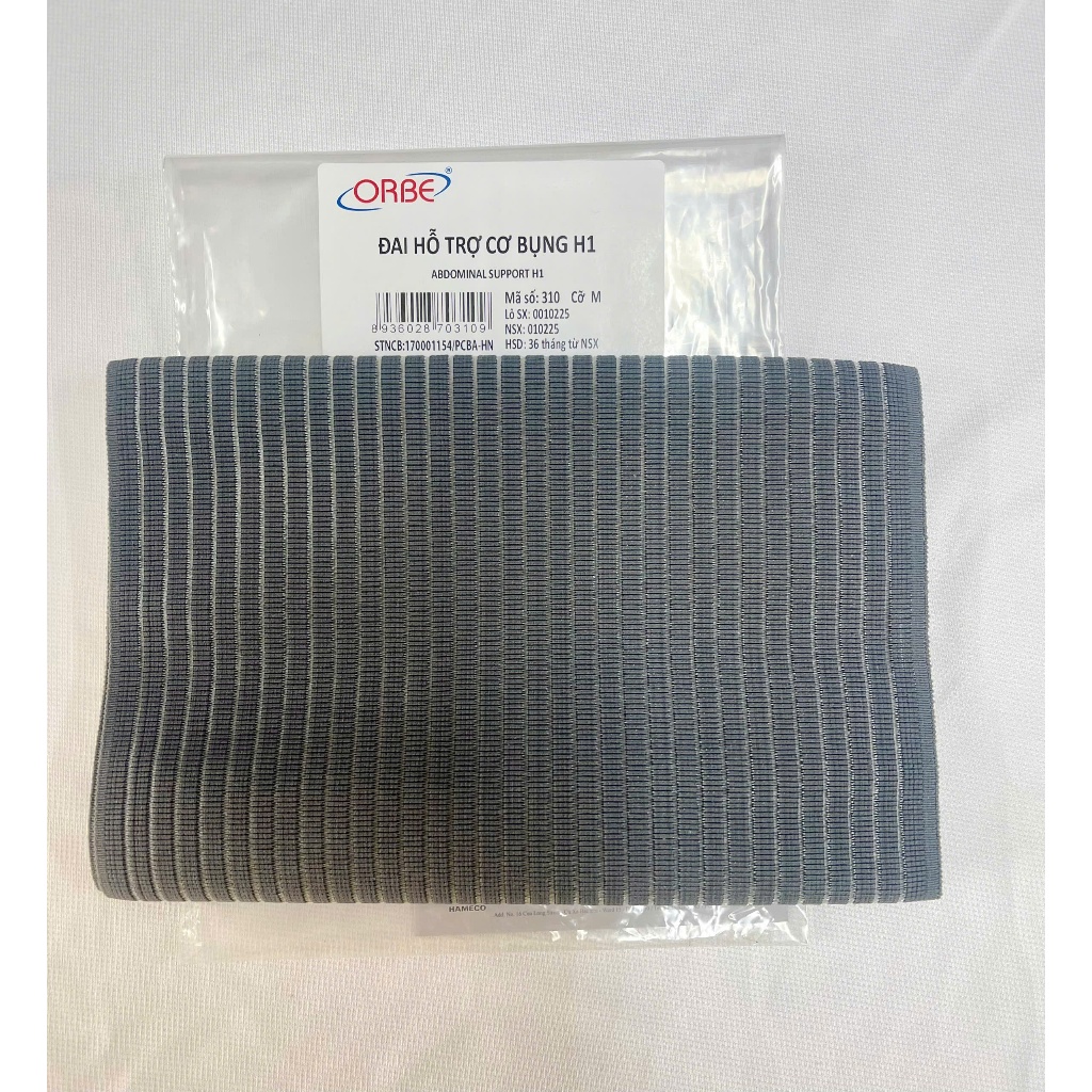 Đai hỗ trợ cơ bụng Orbe H1, đai nịt bụng loại dán Orbe H1.