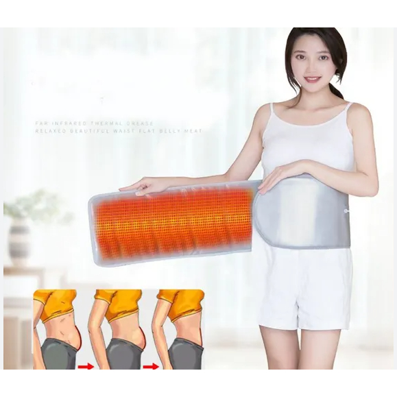 Đai Quấn Nóng Giảm Béo, Đai Quấn Rung Giảm Mỡ Bụng Giúp Vòng Eo, Lưng Săn Chắc, Cơ Thể Thon Gọn