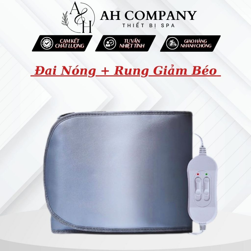 Đai Quấn Nóng Giảm Béo, Đai Quấn Rung Giảm Mỡ Bụng Giúp Vòng Eo, Lưng Săn Chắc, Cơ Thể Thon Gọn