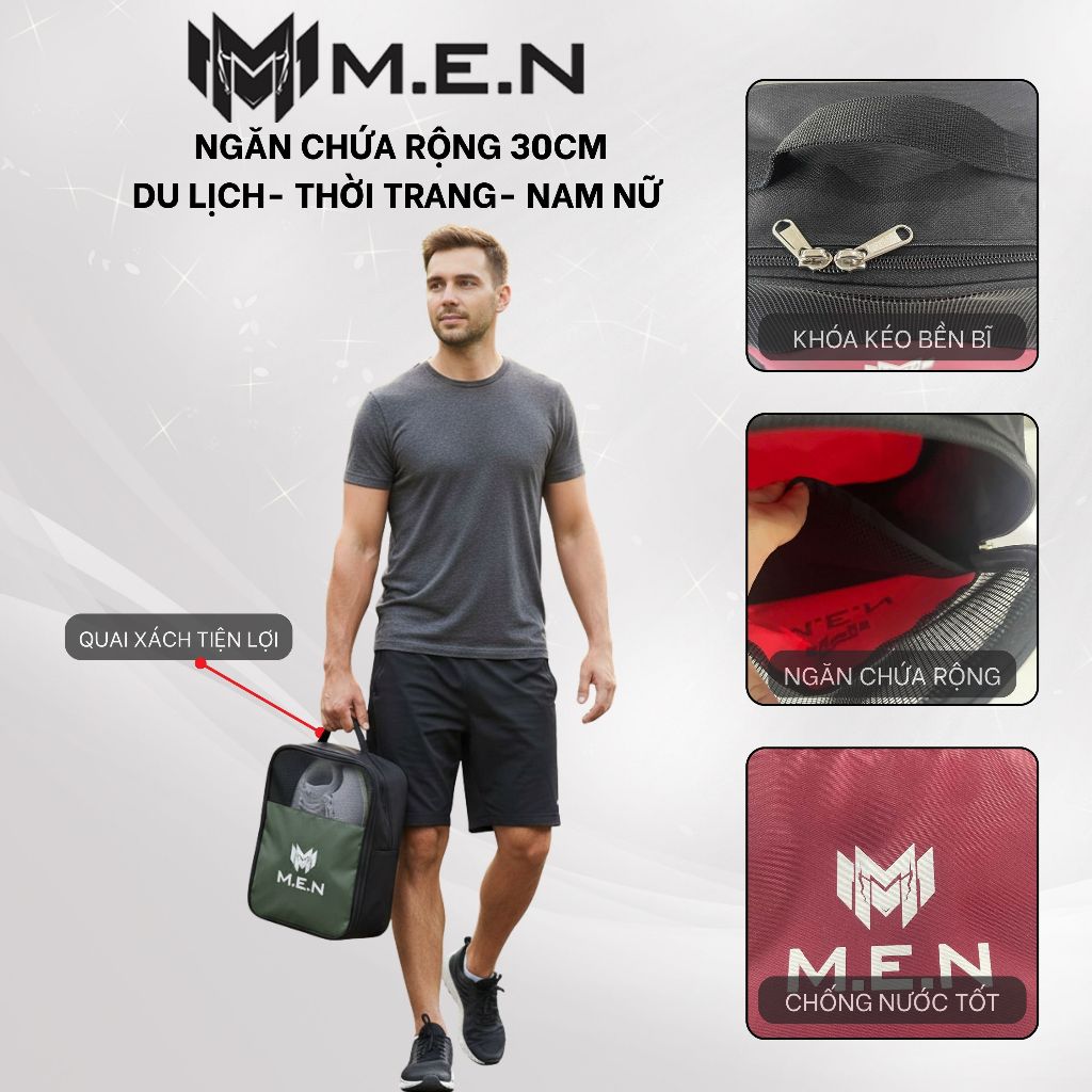 Túi đựng giày thể thao cao cấp M.E.N NNB2 KT1-1L  [SIÊU HỜI]