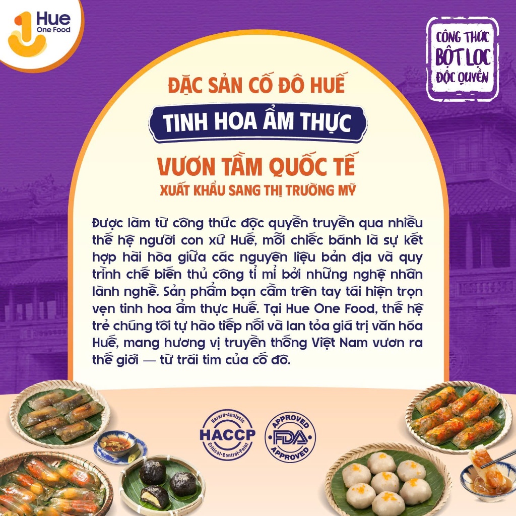 Bánh Bột Lọc Huế Chính Gốc Huế, Ngon đậm đà, Đặc Sản Huế - Thùng 3 túi(10c/túi) Hue One Food | BigBuy360 - bigbuy360.vn