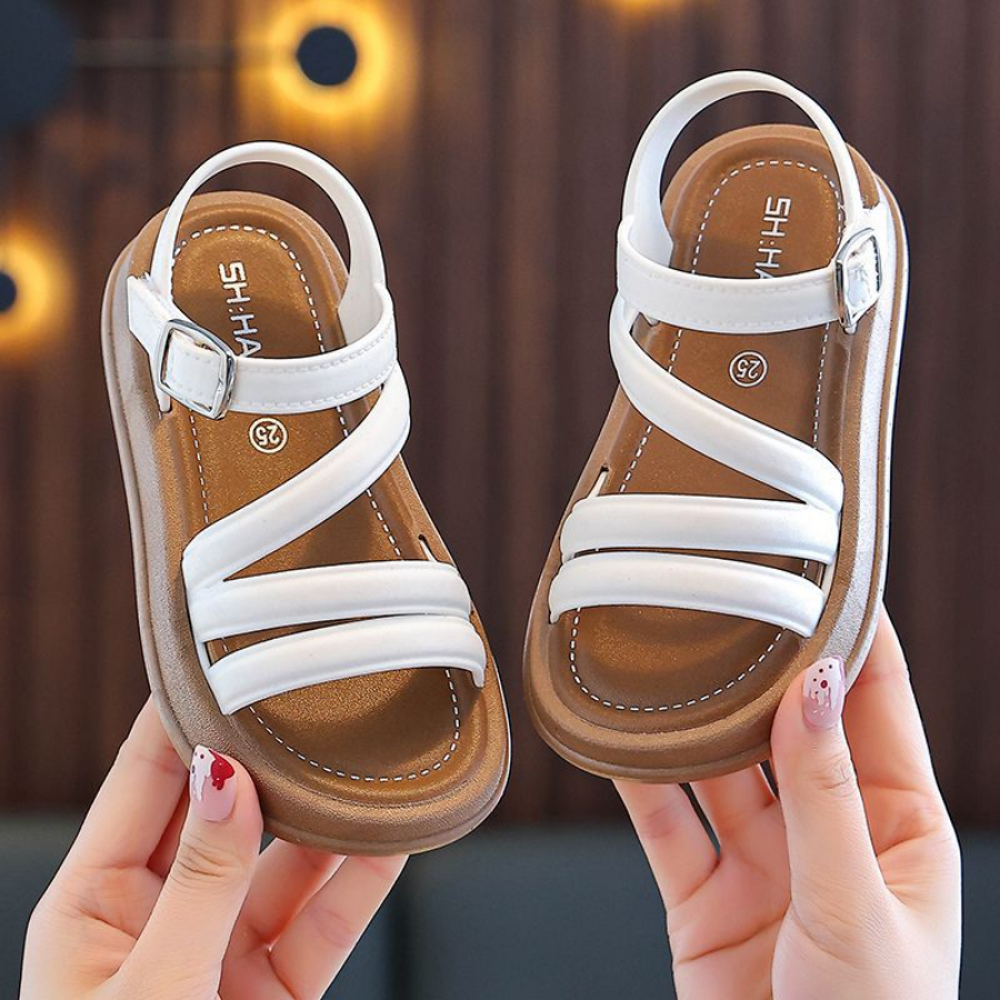 [M097] Dép Sandal Quai Ngang Đế Bằng Chống Trượt Phong Cách Hàn Quốc Dép Tiểu Thư Dễ Thương TH Kids