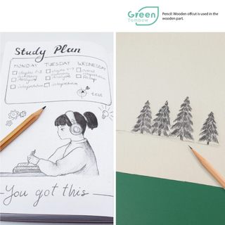Tombow Wood Story LA-KEAB/Bút chì Nhật viết siêu mượt/Chuẩn Eco 12 cây Grade B