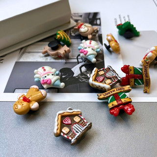 Set 14 Sticker, Charm 3D chủ đề Giáng sinh gắn Dép Sục, Cá Sấu JB-264 Mita