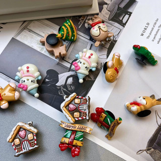 Set 14 Sticker, Charm 3D chủ đề Giáng sinh gắn Dép Sục, Cá Sấu JB-264 Mita