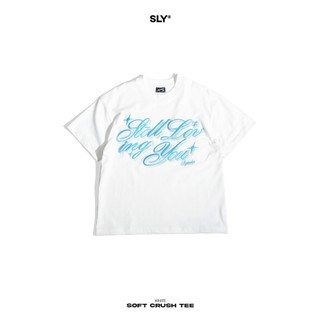 Áo thun cổ tròn SLY Soft Crush màu trắng