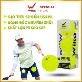 BÓNG PICKLEBALL THI ĐẤU WIKA W-PRO,Chất liệu PE cao cấp,Trọng lượng  26g, Pickleball chính hãng