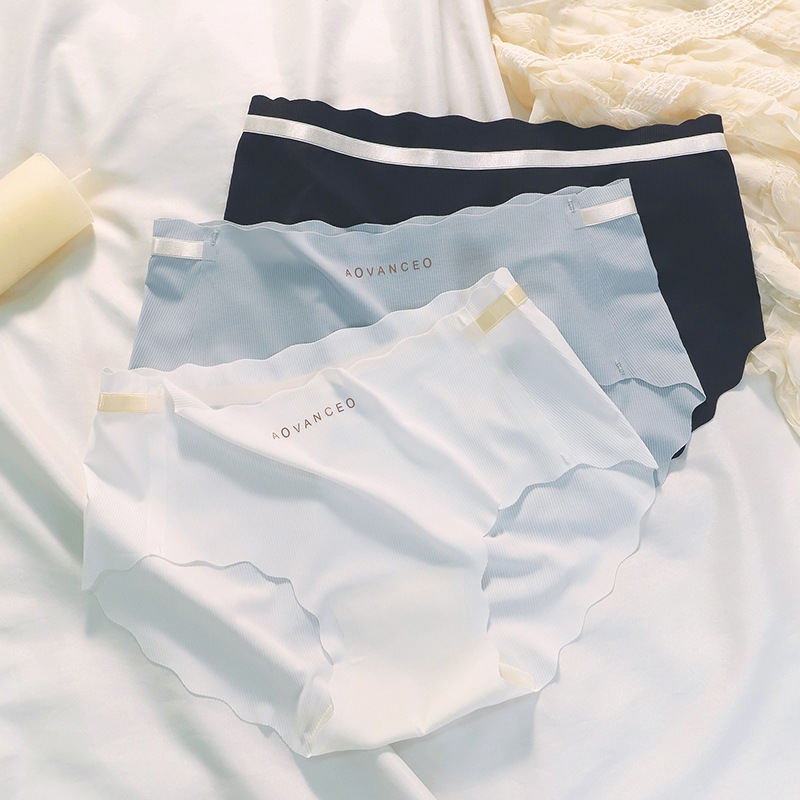 Quần lót nữ su mềm mịn thoáng mát cạp vừa ôm mông tôn dáng sexy viền lượn sóng xinh xắn LANIXA L8368