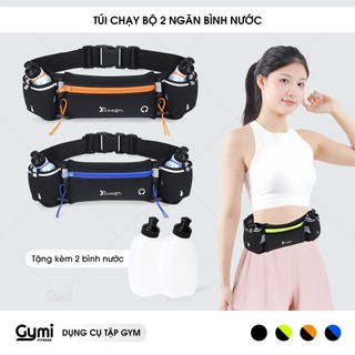 Túi Chạy Bộ Ngăn Đựng 2 Bình Nước - Túi Đeo Bụng Thể Thao, Điện Thoại Nam Nữ - TĐE02-2BN