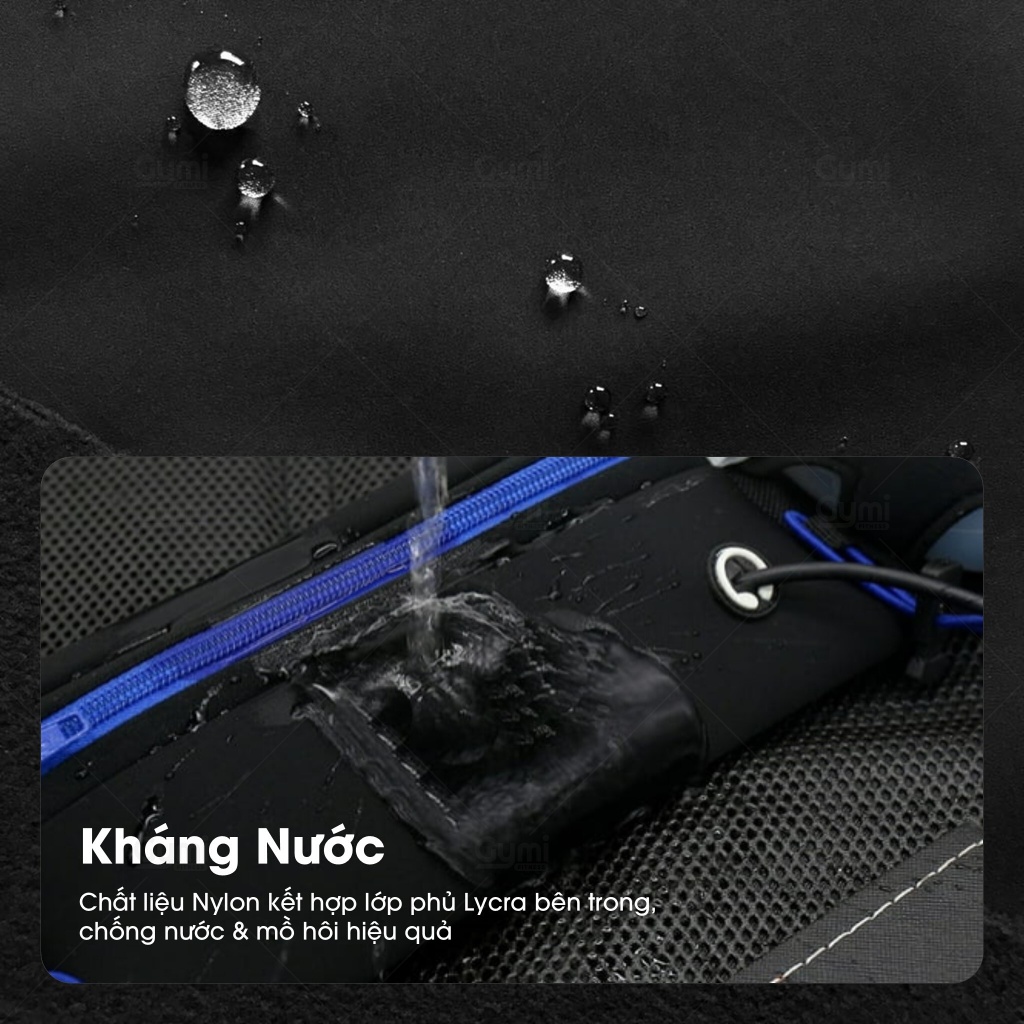 Túi Chạy Bộ Ngăn Đựng 2 Bình Nước - Túi Đeo Bụng Thể Thao, Điện Thoại Nam Nữ - TĐE02-2BN