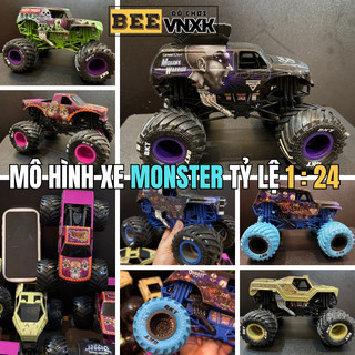 Xe Quái xế Monster Jam tỷ lệ 1:24 mới nhiều mẫu - Đồ chơi BEE VNXK