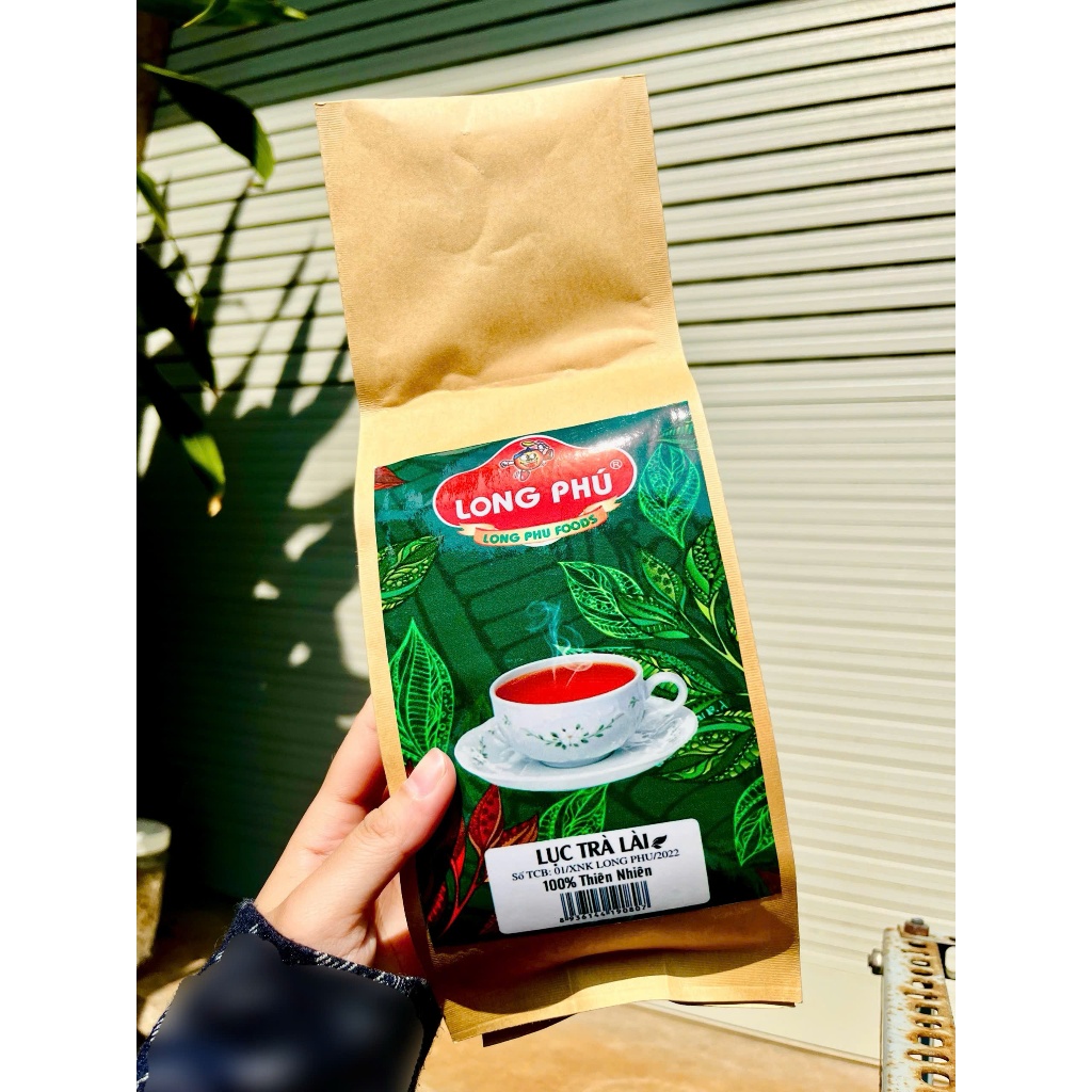 Lục Trà Lài Túi Nâu Long Phú Gói 200g - Nguyên Liệu Trà Sữa, Nước Trà, Thơm Lâu, Đậm Vị