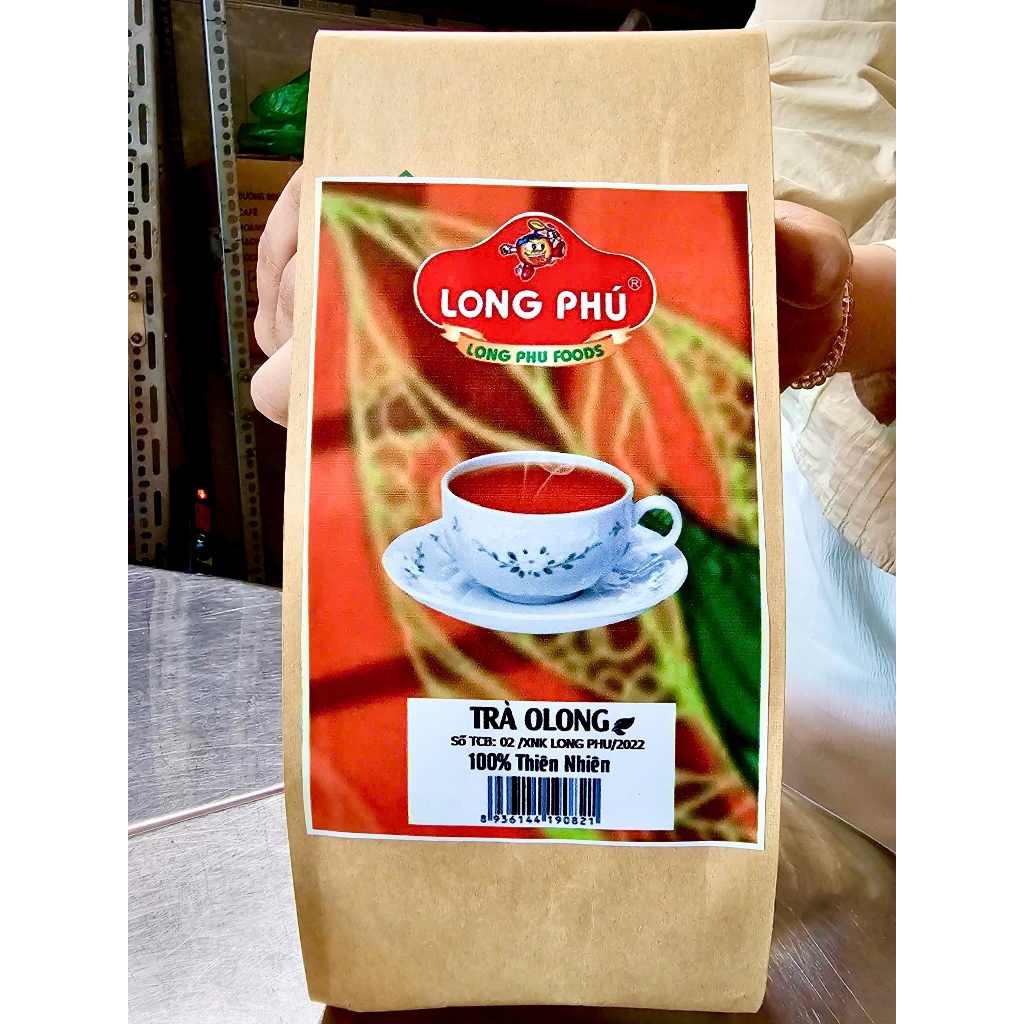 Trà Ô Long Túi Nâu Long Phú Gói 200gr - Nguyên Liệu Trà Sữa, Nước Trà, Thơm Lâu, Đậm Vị