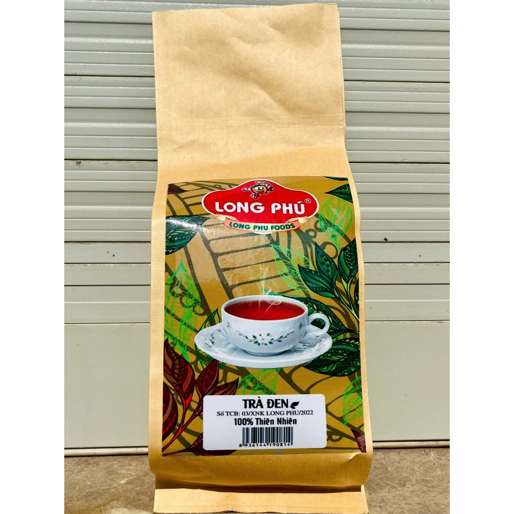 Trà Đen Túi Nâu Long Phú Gói 200g - Nguyên Liệu Trà Sữa, Nước Trà, Thơm Lâu, Đậm Vị