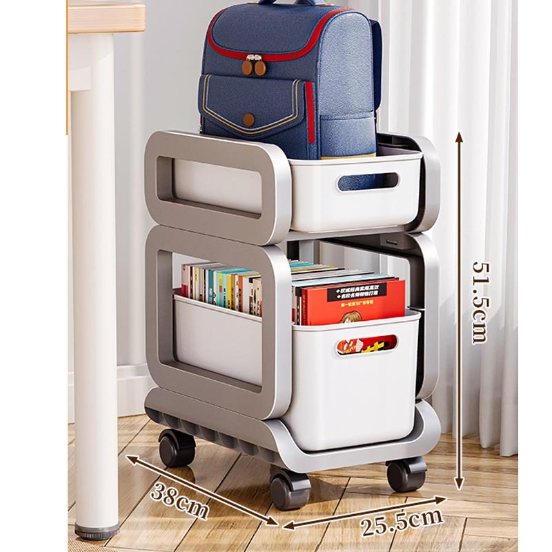 Giá để sách 3 tầng MDM2055, kệ đẩy sách 3 4 5 tầng, kệ để đồ đa năng, kệ đẩy để sách đa năng