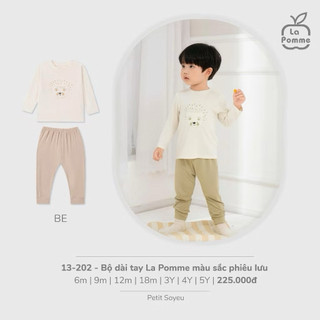 Bộ dài tay la pomme màu sắc phiêu lưu 6-5y