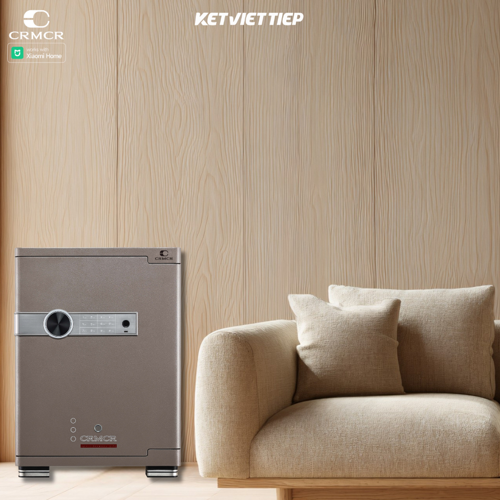 [BH 6 NĂM] Két Sắt Xiaomi CRMCR 45JB Nặng 56KG Chống Cháy Kết Nối APP Xiaomi Home