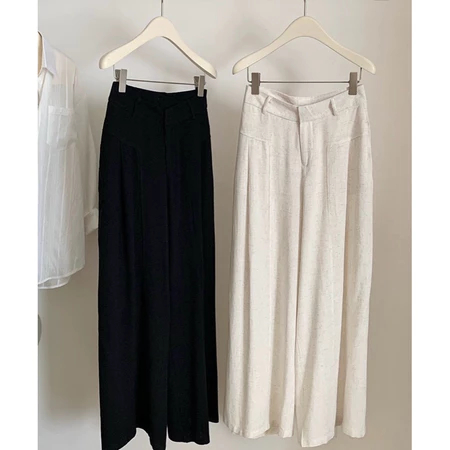 [Peinn]QUẦN LINEN ỐNG SIÊU RỘNG DÀI 105CM CHẤT LIỆU LINEN BAMBOO CAO CẤP  SIÊU ĐẸP PHONG CÁCH  HÀN QUỐC DỄ MIX ĐỒ